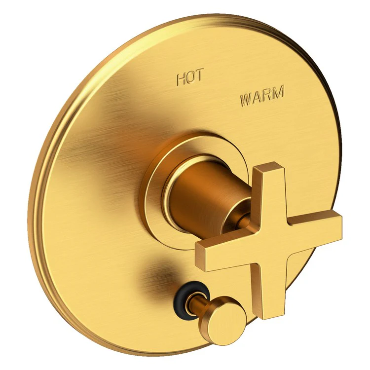 Pressure Balance Valve Trim Dorrance with Diverter Pull Knob 1 Cross Forever Brass PVD ADA Depth 3-1/6 Inch - Frankwebs