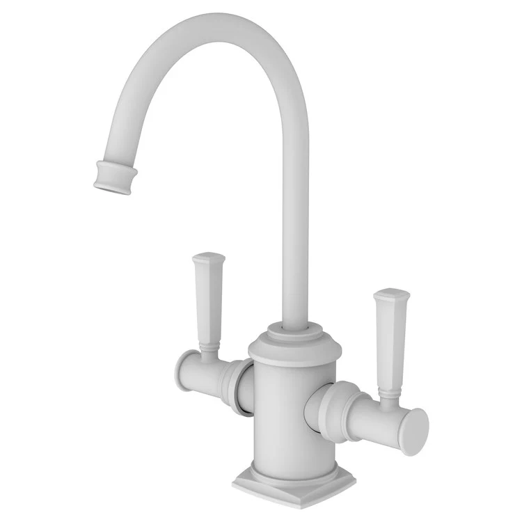 Water Dispenser Zemora Hot and Cold 2 Lever Gooseneck Satin Brass PVD - Frankwebs