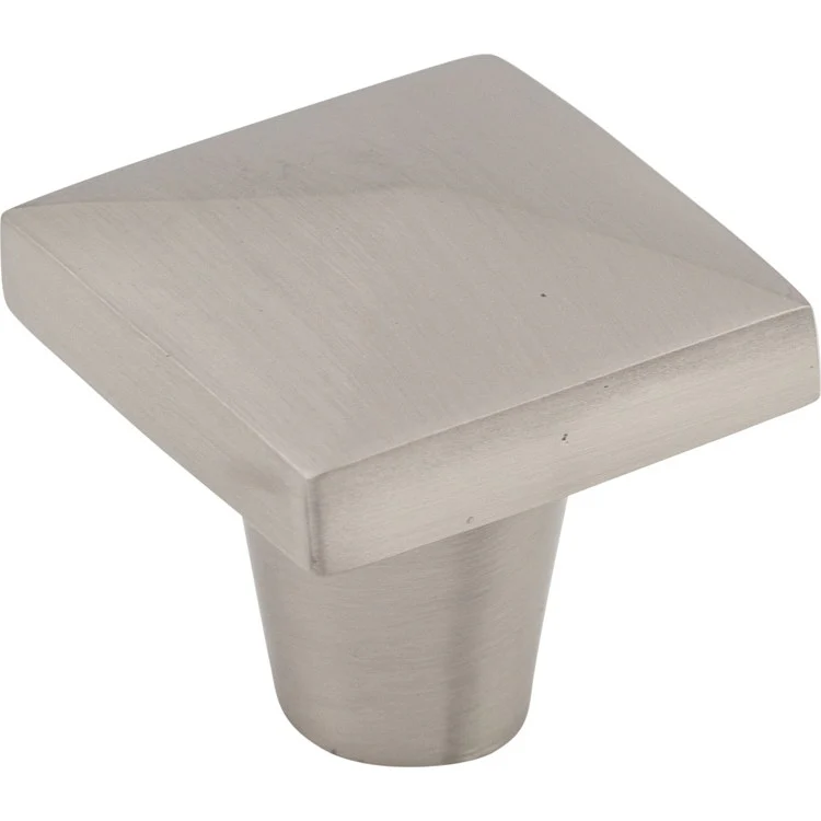 Knob Aspen II Square Brushed Satin Nickel Bronze 1-1/4 x 1-1/4 x 1-1/4 Inch 1-1/4 Inch - Frankwebs