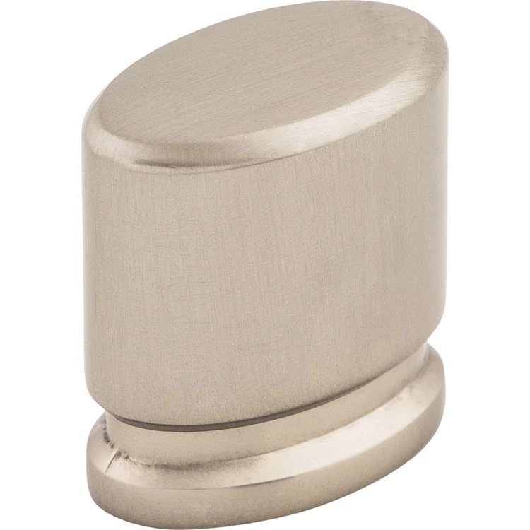 Knob Sanctuary Oval Brushed Satin Nickel Zinc Alloy 1-1/8 Inch - Frankwebs