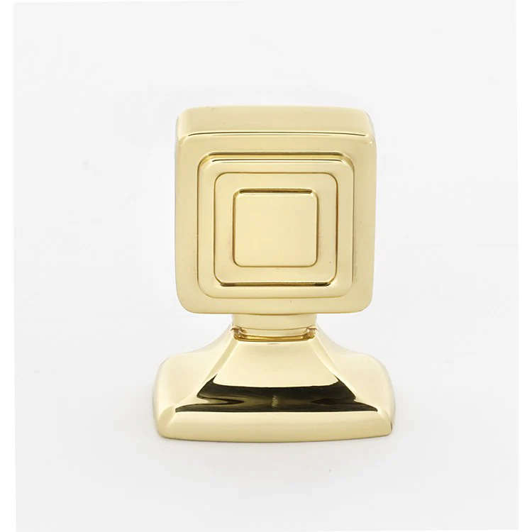 Knob Cube Square Satin Nickel Brass 7/8 Inch 1-3/8 Inch 1-1/16 Inch - Frankwebs