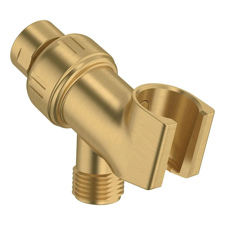 Shower Arm Bracket Brushed Cool Sunrise 1/2 IN NPT Brass/Metal/Plastic for Handshower - Frankwebs