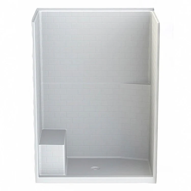 Shower Module 60 x 35-1/4 x 84-1/4 Inch AcrylX White 1 Pieces Right Hand Integrated Seat - Frankwebs