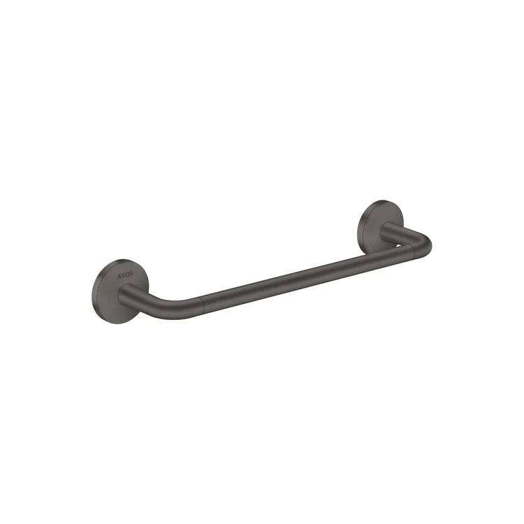 Towel Bar Universal Circular 12 Inch Single Matte Black Metal - Frankwebs