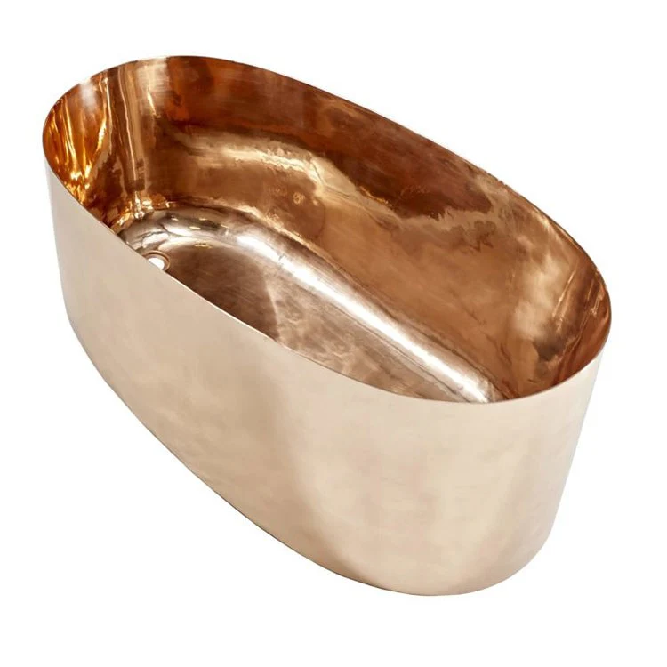Baccarac Hand-Hammered Copper Freestanding Bathtub - Frankwebs