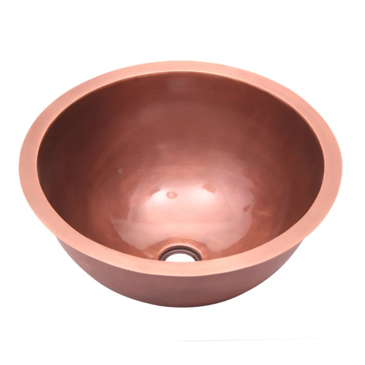 Lavatory Bowl Drios Single Bowl 18 Inch Smooth Antique Copper 7-3/4 Inch - Frankwebs