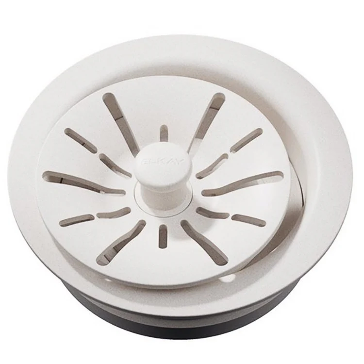 Drain Fitting Quartz Perfect Drain Disposer Flange with Removable Basket Strainer and Rubber Stopper 4 x 2 Inch Jubilee Polymer for Garbage Disposals Accommodate 4-1/2IN Flange 4 Inch - Frankwebs