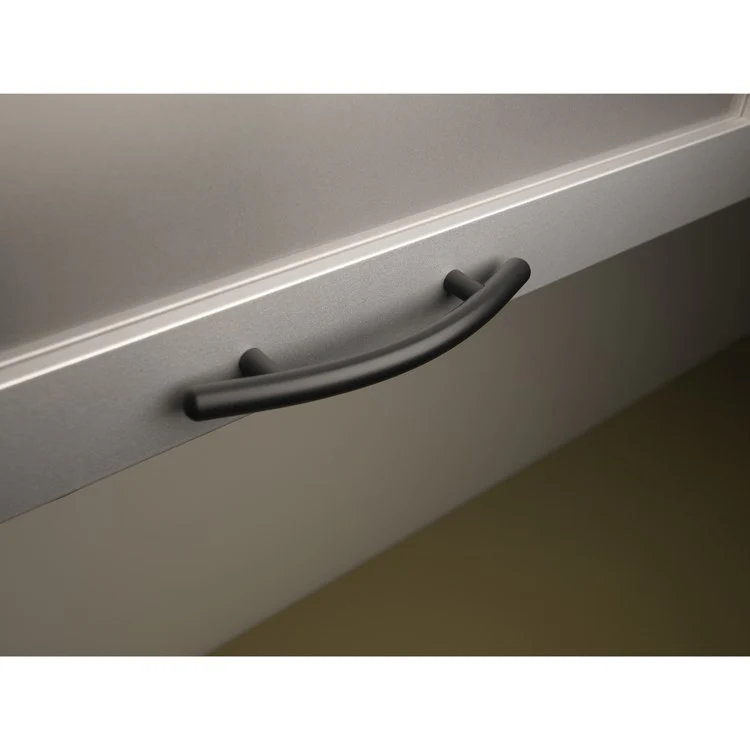 Pull Nouveau Curved Bar Polished Nickel Steel 3-3/4 Inch 6-1/4x4/9x1-1/3 Inch - Frankwebs