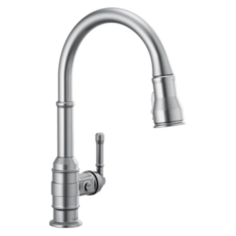 Kitchen Faucet Broderick 1 Lever ADA Arctic Stainless Pull Down 1.8 Gallons per Minute - Frankwebs