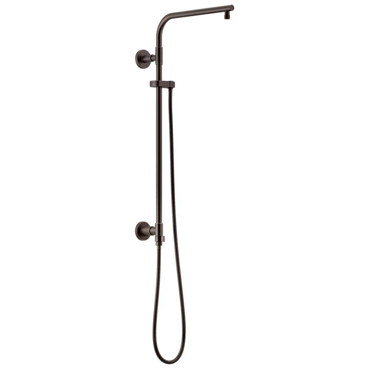 Shower Column Emerge Universal Showering Components Round Contemporary Lumicoat Polished Nickel 26 Inch - Frankwebs