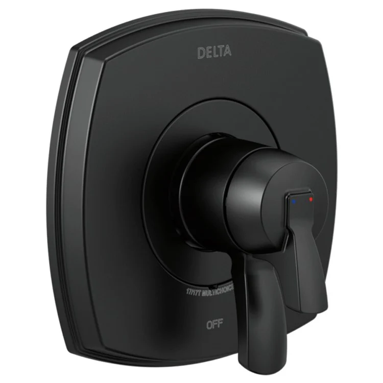 Valve Trim Stryke 17 with Volume Control and Temperature Control 2 Lever Matte Black ADA for MultiChoice Universal Rough-In Valve - Frankwebs
