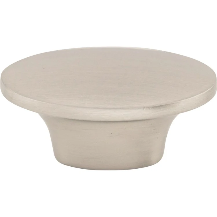 Knob Dakota Oval Brushed Satin Nickel Zinc Alloy 1-1/2 x 4/5 x 4/5 Inch 4/5 Inch - Frankwebs