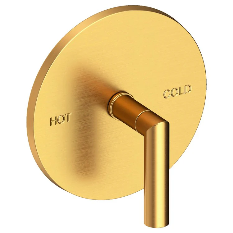 Pressure Balance Valve Trim Pavani Round 1 Lever Midnight Chrome ADA Depth 2-4/5 Inch - Frankwebs