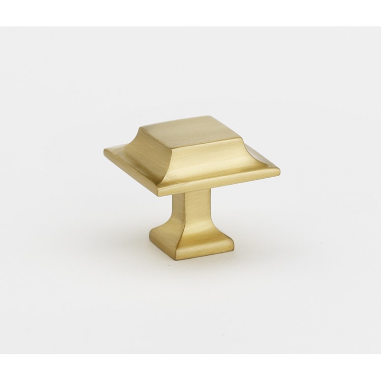 Knob Millenium Square Bronze Brass 1-1/4 Inch 1 Inch 5/8 Inch - Frankwebs