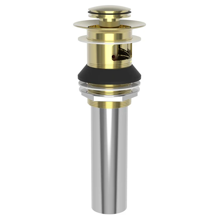 Push Drain Lavatory Drain Aged Brass Brass for 1-5/8IN to 1-3/4IN Openings - Frankwebs