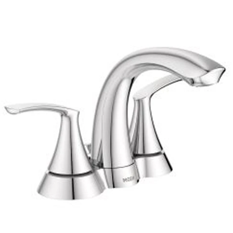 Lavatory Faucet Seena Centerset 4 Inch Spread 2 Lever ADA WaterSense Spot Resist Brushed Nickel 1.2 Gallons per Minute - Frankwebs