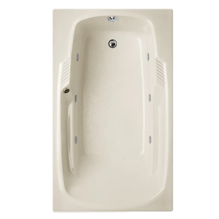 Whirlpool Tub Designer Collection Isabella 60 x 36 x 19 Inch Drop-In End Drain Bone Rectangle - Frankwebs