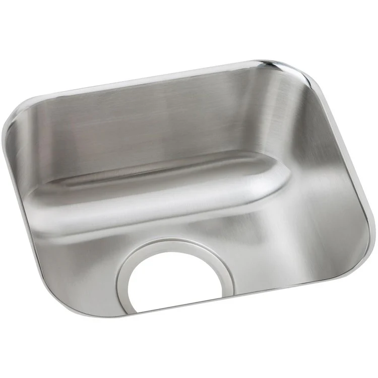 Bar Sink Dayton 15 x 13 Inch Single Bowl Radiant Satin Undermount Rectangle Drain Size 3-1/2 Inch - Frankwebs