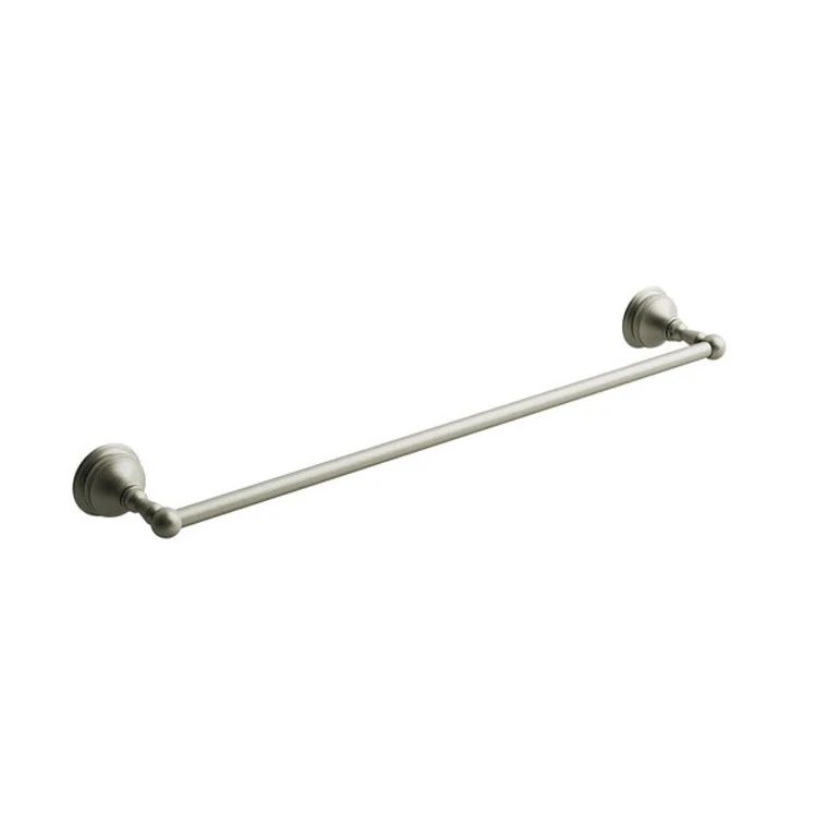 Towel Bar Retro 24 Inch Brushed Nickel Zinc 4-1/8 Inch - Frankwebs