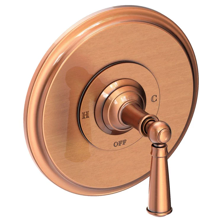 Pressure Balance Valve Trim Aylesbury Round 1 Lever Polished Brass Uncoated Living ADA Depth 4 Inch - Frankwebs