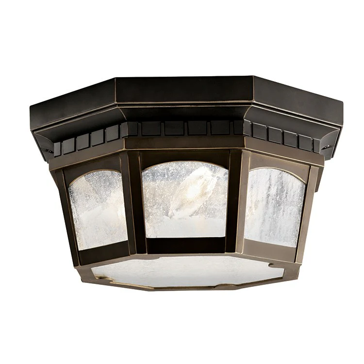 Courtyard Three-Light Outdoor Flush Mount Ceiling Fixture - Frankwebs