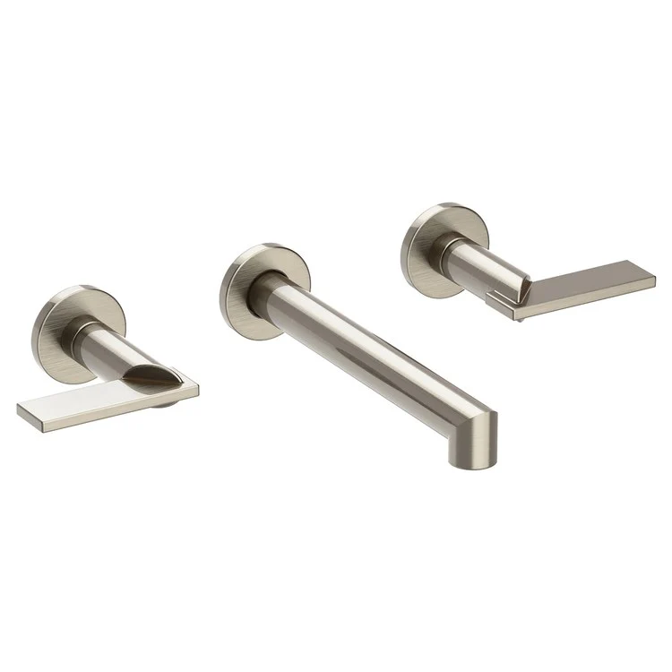 Keaton Two Handle Wall-Mount Bathroom Faucet - Midnight Chrome - Frankwebs