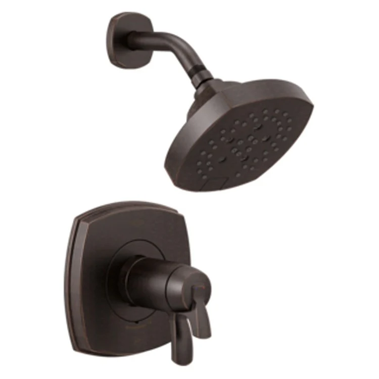 Shower Trim Stryke 17 Thermostatic 1 Lever Matte Black ADA 1.75 Gallons per Minute 1 Function H2Okinetic Spray - Frankwebs