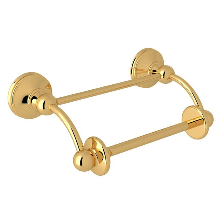 Toilet Paper Holder Georgian Era Swing Arm Polished Chrome Brass 6.5 Inch 4 Inch Wall Mount - Frankwebs