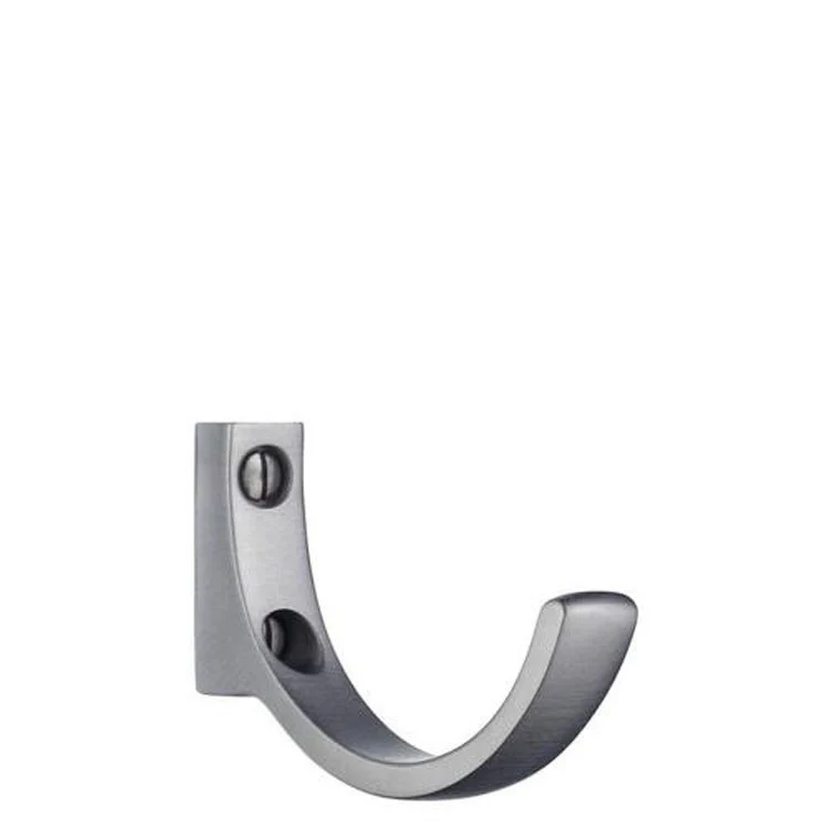 Hook Single Brushed Chrome 1-3/4 Inch 2-7/8 Inch Wall Mount Brass - Frankwebs