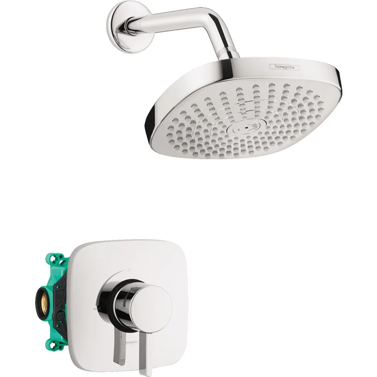 Croma Select E Pressure Balance Shower Set with Shower Head and Rough-In Valve - Frankwebs