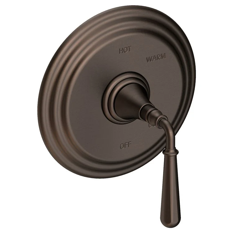 Pressure Balance Valve Trim Bevelle Round 1 Lever Matte White ADA Depth 4-6/7 Inch - Frankwebs