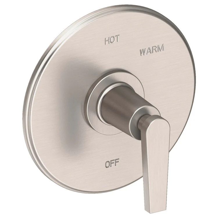 Pressure Balance Valve Trim Dorrance Round 1 Lever Midnight Chrome ADA Depth 3-1/6 Inch - Frankwebs