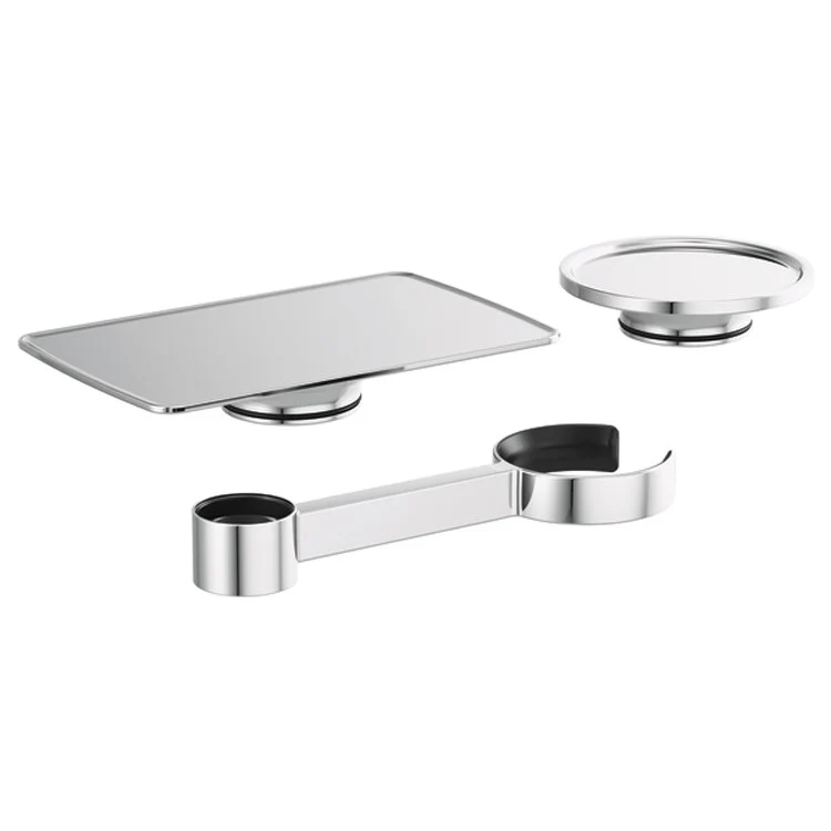 Accessory Kit Kintsu Brilliance Luxe Gold Brass for Freestanding Tub Filler Includes Tray/Dish/Wine Glass Holder - Frankwebs