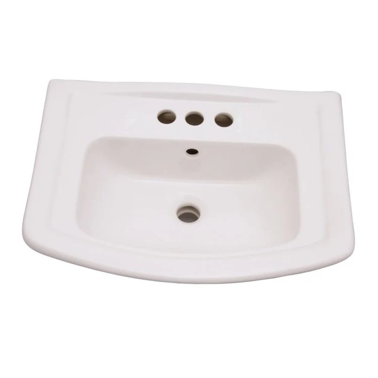 Pedestal Top Washington 550 22 Inch White 8 Inch Spread Vitreous China Rectangle - Frankwebs