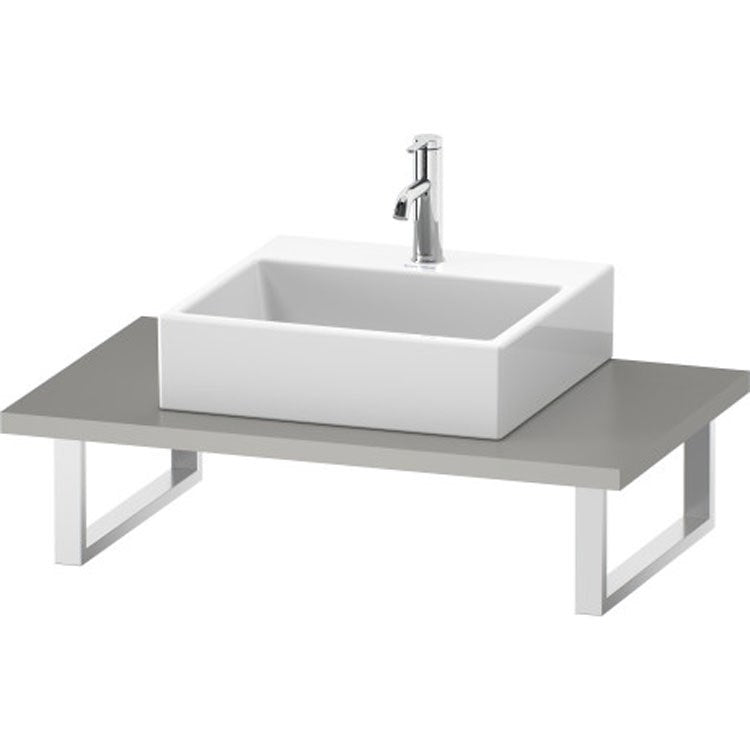 Lavatory Console L-Cube Brushed Oak Single Basin 31-1/2 x 21-5/8 Inch 1-1/8 Inch - Frankwebs