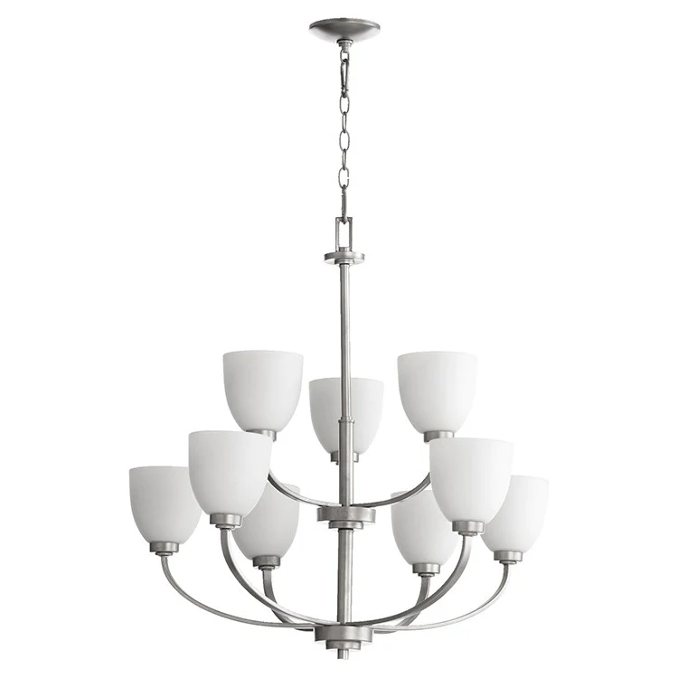 Reyes Nine-Light Two-Tier Chandelier - Frankwebs