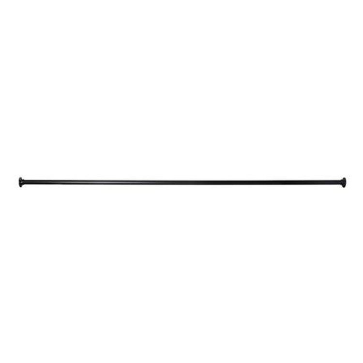 Shower Rod Straight with 310 Flanges Brushed Nickel 36 Inch Brass - Frankwebs