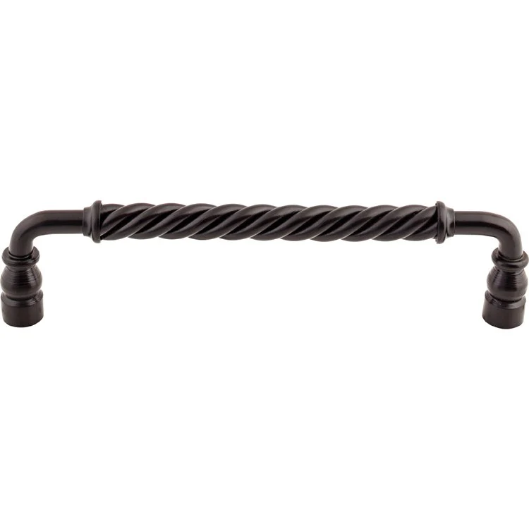 Pull Normandy Twisted Bar Patina Black Steel 8 Inch 8-3/4 x 2/3 x 2-1/8 Inch - Frankwebs