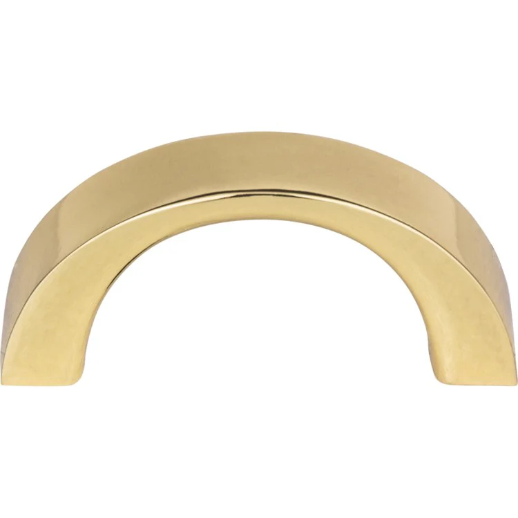 Drawer Pull Atlas Tableau Curved Handle French Gold Zinc Alloy 1-7/16 Inch - Frankwebs