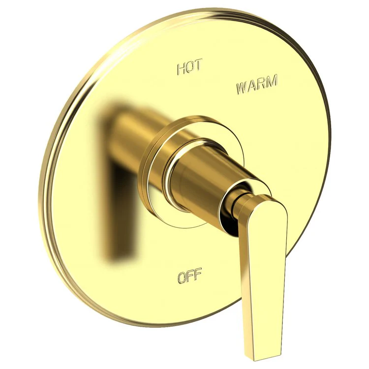 Pressure Balance Valve Trim Dorrance Round 1 Lever Midnight Chrome ADA Depth 3-1/6 Inch - Frankwebs