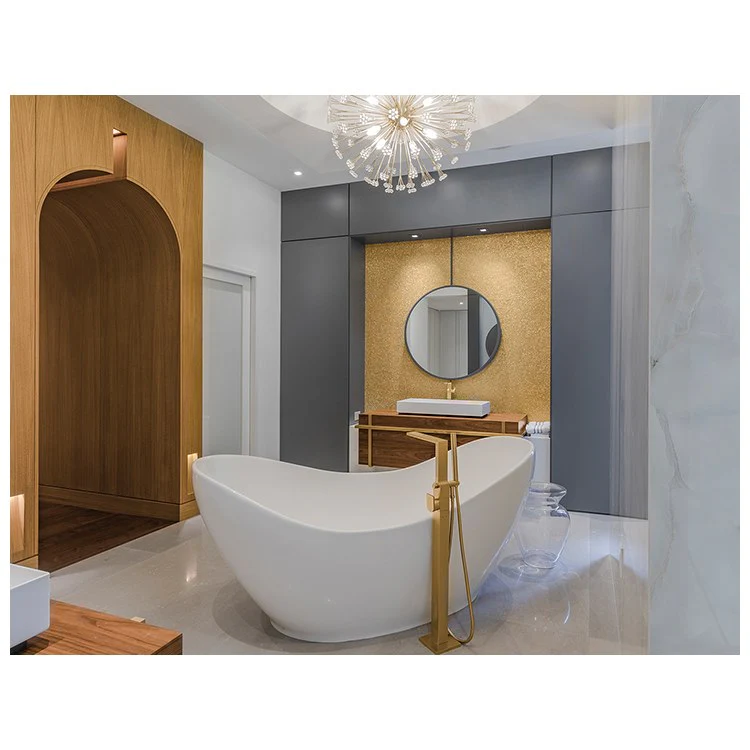 Soaking Tub Juliet 72 x 36 Inch Freestanding Center Biscuit Gloss Sculpturestone 102 Gallons 31-1/2 Inch - Frankwebs