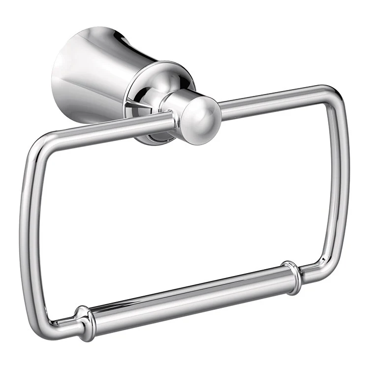 Towel Ring Dartmoor Rectangular Matte Black Zinc Wall Mount 6-21/32 x 3-1/2 x 4-13/32 Inch - Frankwebs