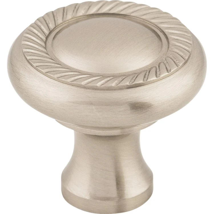 Knob Somerset Swirl Cut Round Brushed Satin Nickel Zinc Alloy 1-1/4 Inch 1-1/8 Inch - Frankwebs