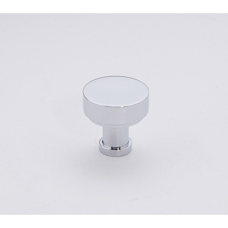 Knob Moderne Round Unlacquered Brass Brass 1 Inch 1 Inch 1/2 Inch - Frankwebs