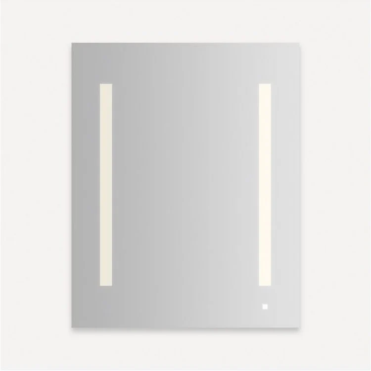 Medicine Cabinet AiO 24W x 30H x 4D Inch 1 Doors Mirror Flat Top Aluminum Yes Left Hand Side Recessed/Surface Cool White LUM Lighting Audio 4000 Kelvin - Frankwebs