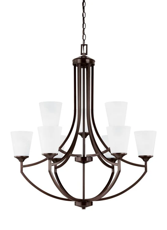 Hanford Nine-Light Two-Tier Chandelier - Frankwebs