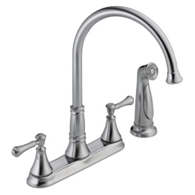 Cassidy Two Handle Kitchen Faucet with Side Sprayer - Frankwebs