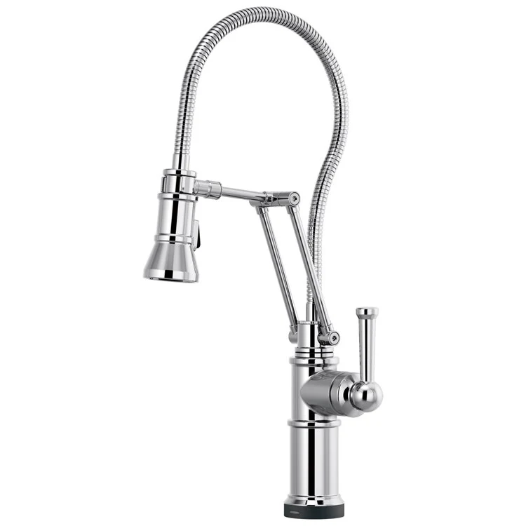 Kitchen Faucet Artesso SmartTouch Technology Articulating with Finished Semi-Flexible Hose 1 Lever ADA Brilliance Polished Nickel 1.8 Gallons per Minute - Frankwebs