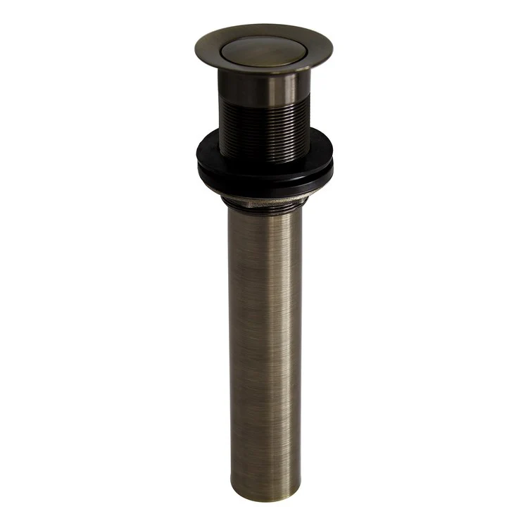 Pop-Up Drain 11 x 9 x 6 Inch Matte Black Brass for Sinks with 1-1/2 Inch Maximum Thickness - Frankwebs