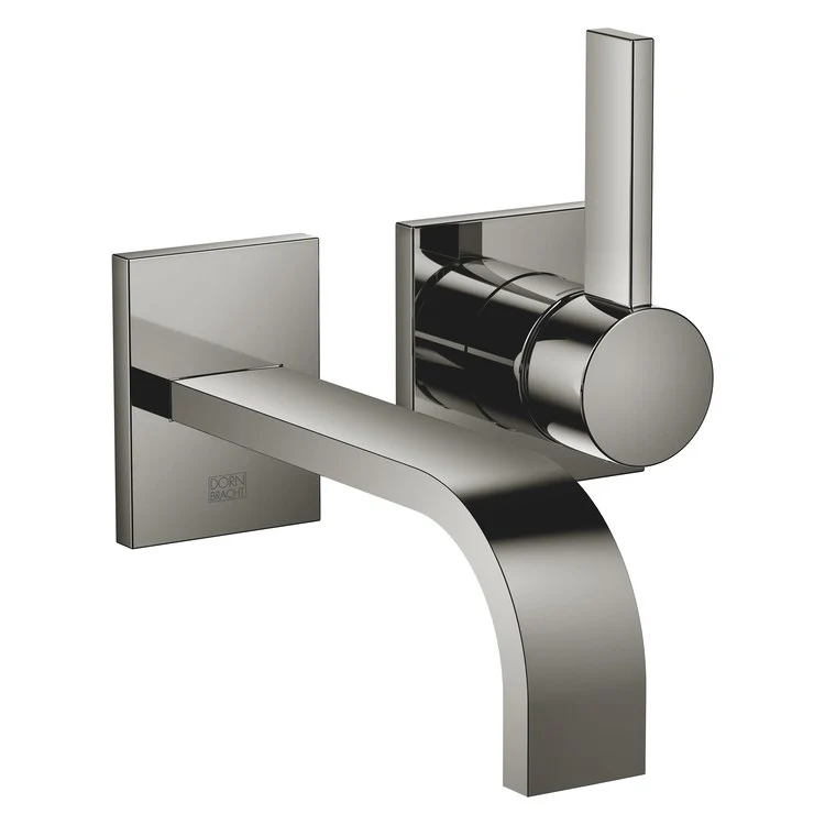 Lavatory Faucet MEM Mixer Wall Mount 1 Lever ADA WaterSense Dark Chrome 1.2 Gallons per Minute Less Drain 2 Hole - Frankwebs